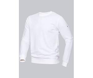 BP 1720-293-0021-3XL - Felpa Unisex a Maniche Lunghe e Scollo Rotondo, 280,00 g/m², in Cotone Elasticizzato, Colore: Bianco, 3XL