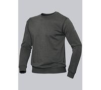 BP 1720-293-0056-XS - Felpa Unisex a Maniche Lunghe e Scollo Rotondo, 280,00 g/m², in Cotone Elasticizzato, Colore: Antracite, XS