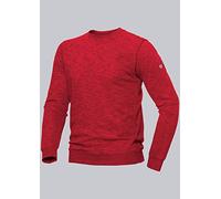 BP 1720-294-81 Felpa Unisex, Tessuto Space-Dye, Silhouette Slim a Maniche Lunghe, 280,00 G/M², Cotone Rinforzato, Rosso Spaziale, Taglia XS