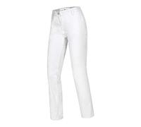 BP 1734-130-0021-42l Chino femminile con tasche, 205 g/m², puro cotone, bianco, 42 l
