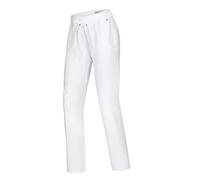 BP 1736-311-0021-22n Pantaloni Comfort da donna in tessuto elasticizzato, 47% cotone, 47% poliestere, 6% elastolefina, bianco, taglia 22n