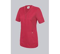 BP 1738-435-188-2XL - Tunica confortevole da donna, maniche a 1/2, inserti in piqué e sistema di sollevamento braccio, tessuto misto 180,00 g/m², corallo, 2XL