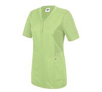 BP 1738-435-78-XS - Tunica confortevole da donna, maniche a 1/2, inserti in piqué e sistema di sollevamento braccio, misto tessuto 180,00 g/m², verde chiaro, XS