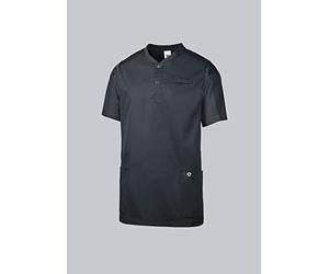 BP 1739-435-0056-L - Tunica unisex, con maniche a 1/2, inserti in piqué e sistema di sollevamento delle braccia, 180 g/m², misto tessuto, antracite, L