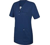 BP 1740-435-110-3XL - Casacca da donna, manica a 1/2, scollo a V con bottone a pressione, 180,00 g/m², misto tessuto, blu notte, 3XL