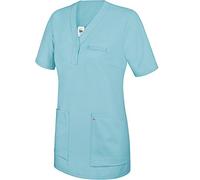 BP 1740-435-111-XL - Casacca da donna con maniche a 1/2, scollo a V con bottone a pressione, 180,00 g/m², misto tessuto, oceano, XL