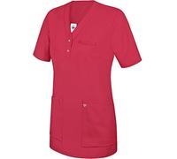 BP 1740-435-188-2XL - Casacca da donna, manica a 1/2, scollo a V con bottone a pressione, 180,00 g/m², misto tessuto, corallo, 2XL