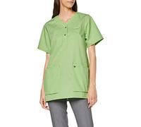 BP 1740-435-78-S - Casacca da donna, manica 1/2, scollo a V con bottone a pressione, 180,00 g/m², misto tessuto, verde chiaro, S