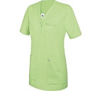 BP 1740-435-78-XS - Casacca da donna, manica 1/2, scollo a V con bottone a pressione, 180,00 g/m², misto tessuto, verde chiaro, XS