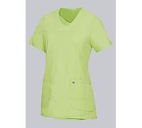 BP 1762-241-0078-Sn Tunica da donna in tessuto super leggero, 49% cotone, 48% poliestere, 3% elastolefina, verde chiaro, taglia Sn