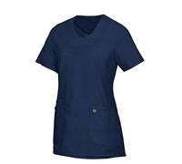 BP 1762-241-0110-Ln Super Light Fabric Wrap Over Casack per le donne, 49% cotone/48% poliestere/3% elastolefina, blu notte, taglia L