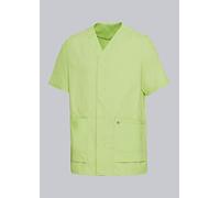 BP 1765-241-0078-Sn - Tunica unisex in tessuto super leggero, 49% cotone, 48% poliestere, 3% elastolefina, verde chiaro, taglia Sn