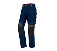 BP 1797-720-110-62n Pantaloni da lavoro, con doppio bottone in vita e parte posteriore elastica, cotone rinforzato 305,00 g/m², blu notte/antracite, 62n