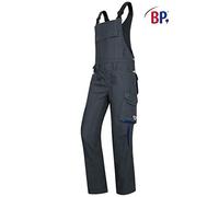 BP 1798 720 - Salopette da uomo in cotone rinforzato, taglia 64N, colore: Antracite/Blu notte