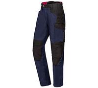 BP 1820-565-1432-33n - Pantaloni da lavoro da uomo, in tessuto misto con elastico sulla schiena, 65% poliestere, 35% cotone, blu notte/nero, taglia 33 N