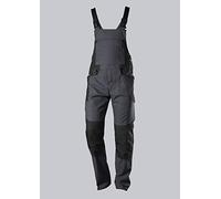 BP 1821-565-5632-30/32s Bretelle elasticizzate in misto tessuto con chiusura a clip, 65% poliestere/35% cotone, antracite/nero, taglia 30/32S