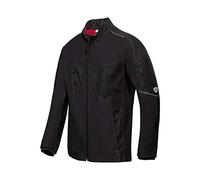 BP 1822-565-0032-41/43L - Giacca da lavoro da uomo, con colletto alto e cerniera frontale, 65% poliestere/35% cotone, colore: nero, taglia 41/43L