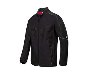 BP 1822-565-0032-41/43n - Giacca da lavoro da uomo, con colletto alto e cerniera frontale, 65% poliestere/35% cotone, colore: nero, taglia 41/43N