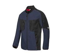 BP 1822-565-1432-34/37L - Giacca da lavoro da uomo, con colletto alto e cerniera frontale, 65% poliestere/35% cotone, blu notte/nero, taglia 34/37L