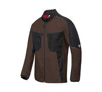 BP 1822-565-4832-41/43l - Giacca da lavoro da uomo, in misto tessuto, colletto alto imbottito e cerniera frontale, 65% poliestere, 35% cotone, taglia 41/43L, colore: Marrone/Nero
