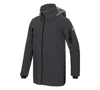 BP 1831-104-0056-2XLn - Giacca impermeabile con colletto alto, cappuccio regolabile, 100% poliestere, antracite, taglia 2XLn