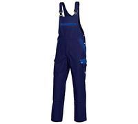 BP 1844-720-10-50 - Salopette con bretelle e tasche, in cotone rinforzato, 305,00 g/m², colore: blu scuro/blu reale, 50