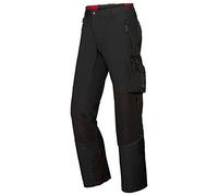 BP 1861-620-0032-37/38n - Pantaloni stretch da uomo, silhouette snellente con vita più alta sulla schiena, 92% poliammide/8% elastan, colore nero, taglia 37/38N