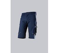 BP 1863-620-1432 Workwear - Pantaloncini da uomo Superstretch, in poliammide ed elastan, taglia 58n, colore: Blu notte/Nero