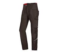 BP 1960-570-0048-34n - Pantaloni da lavoro da uomo, in tessuto misto con elasticizzato, silhouette snellente con vita più alta sulla schiena, 65% poliestere/35% cotone, taglia 34N, colore: marrone