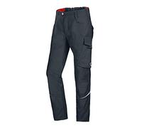BP 1960-570-0056-35/36s Pantaloni da lavoro da uomo in tessuto misto con elasticizzati, silhouette slim con vita alta sul retro, 65% poliestere/35% cotone, antracite, taglia 35/36S