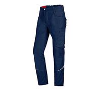 BP 1960-570-0110-47/48n Pantaloni da lavoro da uomo in tessuto misto con elasticizzati, silhouette slim con vita alta sul retro, 65% poliestere/35% cotone, blu notte, taglia 47/48N