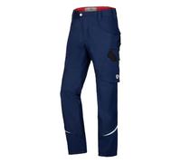 BP 1980-570-110 Pantaloni da lavoro stretti, silhouette sottile, materiale elasticizzato, schiena elasticizzata, 65% poliestere, 35% cotone, vestibilità normale, taglia: 42n, colore: blu notte
