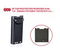 BP-210N PACCO BATTERIA RICARICABILE Ni-Mh 7.2V - 1800mA/h PER ICOM IC-T3H/V82/A6