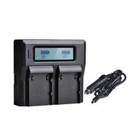 BP-A30 BPA30 Batteria + Caricatore Doppio LCD, Compatibile Con Canon BP-A30 BP-A60 BP-A90 EOS C200, C220B, C300 Mark II, C500 Mark II(UK charger)