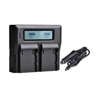 BP-A30 BPA30 Batteria + Caricatore Doppio LCD, Compatibile Con Canon BP-A30 BP-A60 BP-A90 EOS C200, C220B, C300 Mark II, C500 Mark II(EU charger)