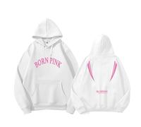 BP Born Pink Tour Merch Merch Hoodie KPOP Jisoo Jennie rosé Lisa Stessa Felpa Uomini Fan Fan Fan Women White-M