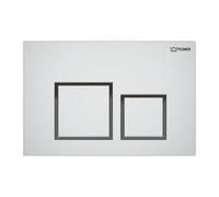 BP FEINER Piastra di comando per WC - Piastra di comando adatta per Geberit Sigma UP300, UP320, UP700, UP720 - Balsamo a 2 quantità - Argento opaco
