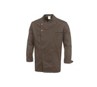 BP Gourmet 1547-400-400 - Giacca da cuoco a maniche lunghe, 65% poliestere, 35% cotone, bottoni automatici in acciaio inox, vestibilità normale, taglia XS, colore: falco