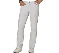 BP Med Trousers 1733-687-21 - Jeans da uomo, con silhouette sottile, 55% cotone, 42% poliestere, 3% elastolefina, vestibilità aderente, taglia 30/32, colore: Bianco