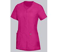 BP Med Tunics 1764-241-0830 - Tunica da donna con mezza manica e scollo a V, 49% cotone, 48% poliestere, 3% elastolefina, vestibilità aderente, taglia: uomo, colore: fucsia