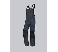 BP - Pantaloni da lavoro da uomo, vita alta sulla schiena, 285,00 g/m², misto tessuto con elastico, colore: marrone/nero, 50 N