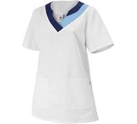 BP - Sacco a pelo da donna, mezza manica, taglia 34n, colore: Bianco/Azzurro