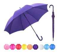 BP SUNNY Ombrello Donna Elegante e Resistente - Apertura Automatica con un Solo Tocco, Leggero, Protezione UV UPF 50+, Lunghezza 89 cm, Lunghezza Dell'arco 130 cm, Peso 450 g (Viola-B)