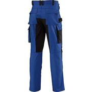 BP Workwear 1789-555-13 - Pantaloni da lavoro con elastico sulla schiena, con pieghe in vita, vestibilità normale, taglia 48N, colore: blu royal/nero