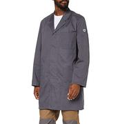 BP Workwear Basic 1310-150-53 - Cappotto da lavoro, con bottoni nascosti, in puro cotone, vestibilità normale, taglia: 48/50, colore: grigio scuro
