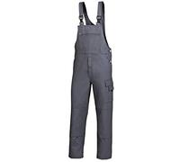BP Workwear Basic 1482-060-53 - Salopette in tessuto con inserto in gomma, tasche per ginocchiere, in puro cotone, vestibilità aderente, taglia: 25, colore: grigio scuro