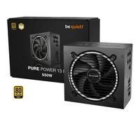 be quiet! Pure Power 13 M 550W alimentatore, efficienza 80 PLUS® Gold, alimentatore ATX 3.1 con supporto per GPU PCIe 5.1, ventola be quiet! semi-passiva da 120 mm, tecnologia LLC, singola linea