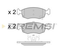 KIT PASTIGLIE ANTERIORI FIAT PANDA 312 LANCIA YPSILON 312 1.3 D Multijet 0.9 1.2