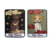 BPA 2 Toppe Termoadesivi Toppe Ricamate per Ferro da Stiro o per Cucire