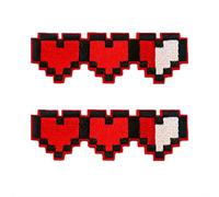 BPA 2 Toppe Termoadesivi Toppe Ricamate per Ferro da Stiro o per Cucire